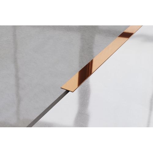 Ilcom Decoratieve Roestvrijstalen Strip I 2cm X 244cm - Gepolijste Koperkleur