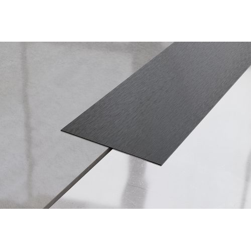 Ilcom Decoratieve Roestvrijstalen Strip I 10cm X 270cm - Satijn Zwart