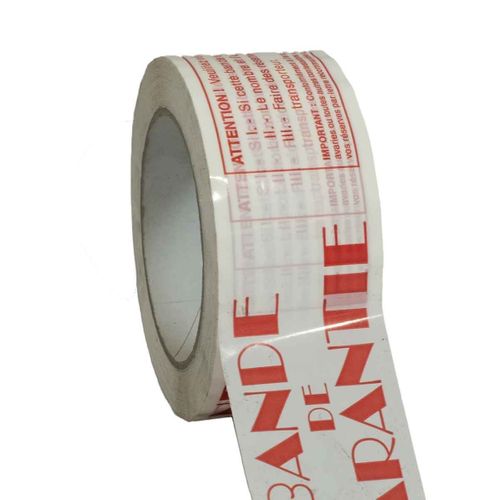 Tecplast Verpakkingstape :bande De Garantie: In Rood - 50 Mm X 100 M - 1 Rol
