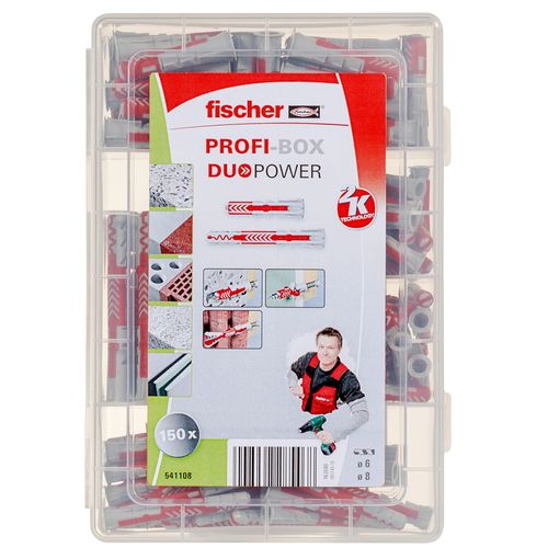Fischer Profi-box Assortiment Duopower Nylonpluggen Kort/lang 150st.